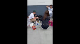 Gamers cook breakfast as they queue for Nintendo Switch 2 release