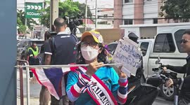 Thai protesters rally in front of Cambodian Embassy amid anger at border clashes