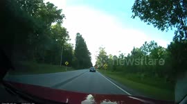 SUV Jumps Into Dangerous Intersection