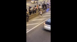PSG Champions League Final – Motorbike police intervene during Paris unrest (Part 1)