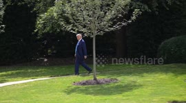 US: US President Trump departs White House for New Jersey