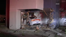 US, Phoenix: Phoenix Dodge Charger Crashes Into Apartment