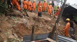 India: Rescue efforts underway after landslide hits Guwahati, India