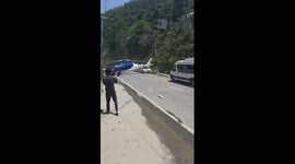 Helicopter With Pilgrims, Makes Emergency Landing on Kedarnath Highway in Rudraprayag