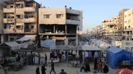 Gazans mark Eid al-Adha amid conflict, displacement