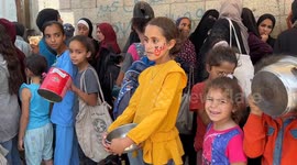 Charities hand out food in Gaza amid ongoing blockade