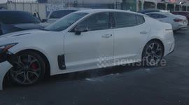 US, Bakersfield: Compton Anti-ICE Protest Escalates Car Drives Toward Deputies Part 3