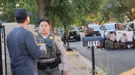 US, Los Angeles: Lancaster LASD Deputy Down Suspect Killed in Shooting Part 1 Graphic Content