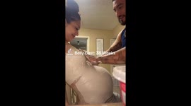 Viral 5 million views- Couple captures the perfect moment with 38-week belly cast