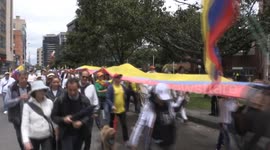 Colombia: Supporters rally for wounded Colombian candidate Uribe after Bogota shooting