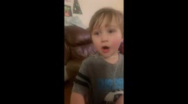 My little guy had a tough time pronouncing