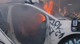 US, Bakersfield: Downtown Los Angeles ICE Protest Waymo Ignited Part 4