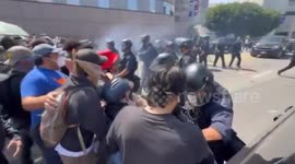 Rioters clash with law enforcement as protests erupt over crime crackdown
