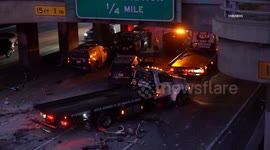 US, Bakersfield: Downtown Los Angeles Demolished CHP Cars Recovered Part 7