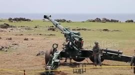 Filipino soldiers fire artillery in joint military drills amid China threat