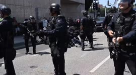 US: Clashes erupt in LA as protests against ICE raids enter third day