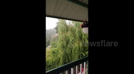 India: Torrential Rain Hits Mashobra, Himachal Pradesh