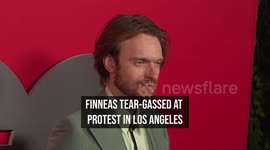 Finneas tear-gassed at protest in Los Angeles