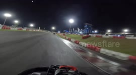 Unexpected go-kart collision in São Paulo, Brazil