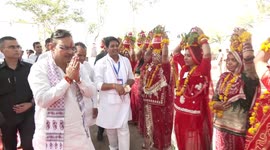Rajasthan CM during Water Conservation Campaign in Beawar, India