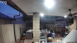 Neighbor argument over dog caught on security camera in Two Rocks, Australia