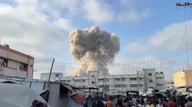 Israel launches airstrike near Nasser Hospital in southern Gaza amid ongoing genocide