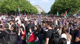 France: Protest held in Paris against Israel’s interception on aid vessel Madleen