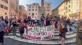 Italy: Protest erupts in Rome over Israel's seizure of Gaza-bound aid ship ‘Madleen’