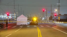 US, Los Angeles: DTLA Fatal Motorcycle Crash