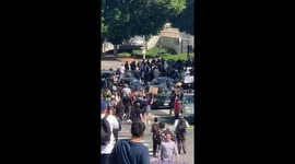 Los Angeles protesters demonstrate against Ice raids