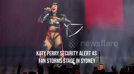 Katy Perry security alert as fan storms stage in Sydney
