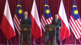 Malaysia: Malaysian Premier Anwar, Polish President Duda address press
