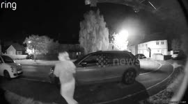 UK: Neighbours were arguing up the road and we nearly got caught watching them so we run back in the house