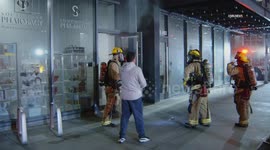 US, Bakersfield: Los Angeles Day 5 ICE Protest Fire at Looted Pharmacy Part 6