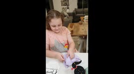 Little girl welcomes her new twin siblings with open arms