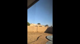 Drone Delivery Creates Dust Storm in Backyard