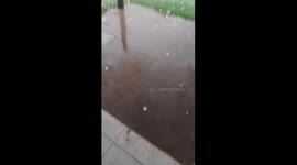Intense Hailstorm in Buenos Aires Provence, Argentina