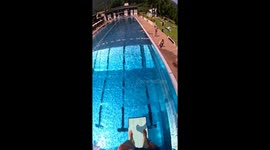 Man dives into an eerie water cyclone