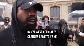 Kanye West officially changes name to Ye Ye