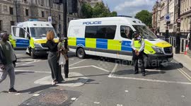 Police evacuate and close off Whitehall in London following security alert