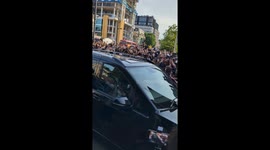 Will Smith car is  surrounded as he arrives  to Appear  on D J AG live stream on Ticktock