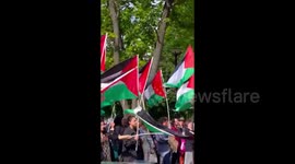 Finland: Inspiring scenes from a protest in solidarity with Gaza and the Flotilla 12 in Helsinki, Finland