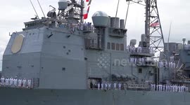 US: Tears And Cheers As USS Gettysburg Returns To Norfolk After Eight Months At Sea