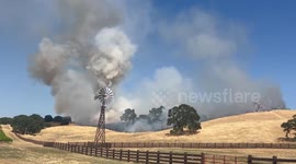 US: Greilich Fire Erupts And Burns 11 Acres Before Firefighters Contain It In Plymouth