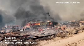 US: Ranch Fire Destroys Home And Burns Over 4000 Acres In San Bernardino County