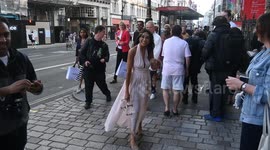Jackie St Claire  arrives at the Royal Academy Summer Exhibition celebrity launch party