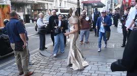 Monroe Bergdorf arrives at the Royal Academy Summer Exhibition celebrity launch party