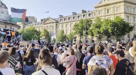 3rd Night of Protest in Paris for Rima Hassan and Gaza Humanitarians