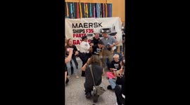 US: Protesters Occupy Maersk HQ Lobby, Demand End to Military Shipments to Israel 2
