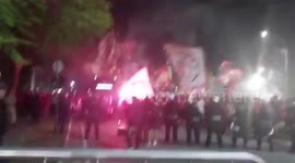 Flamengo fans welcome team bus at Brazil airport before Club World Cup